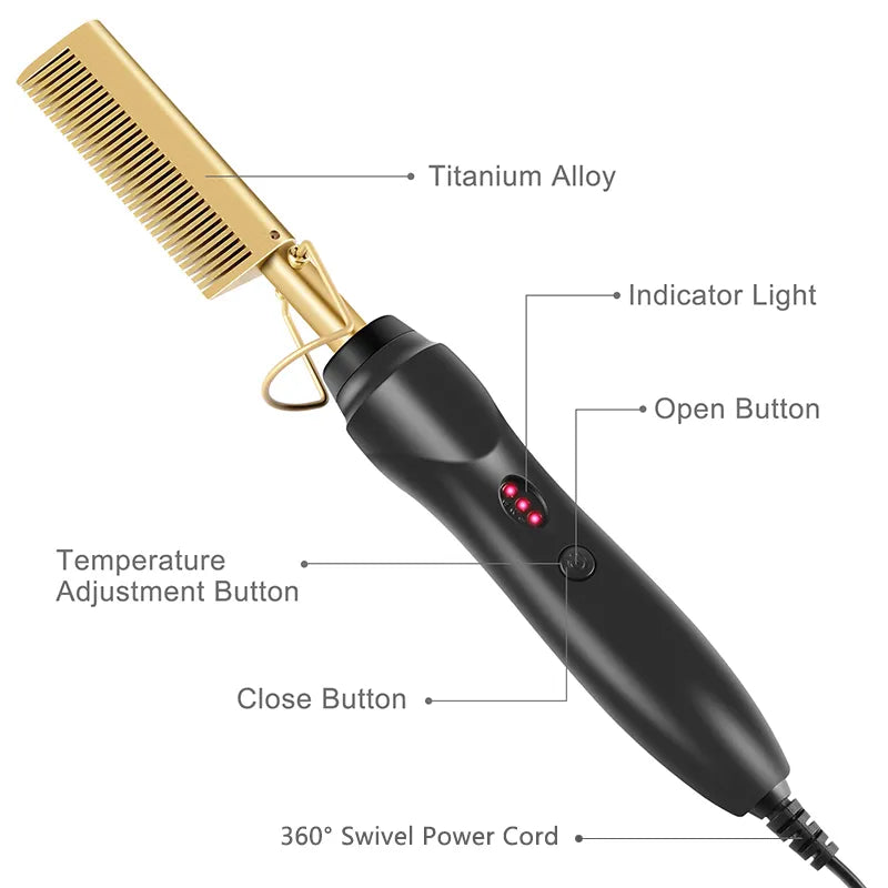 2 in 1 Electric Hot Heating Comb - Yayo