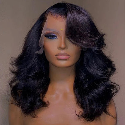 Yayo Body Wave Bob Wig 13x6 Transparent Lace Frontal Wig Brazilian Human Hair  180% Density - Yayo
