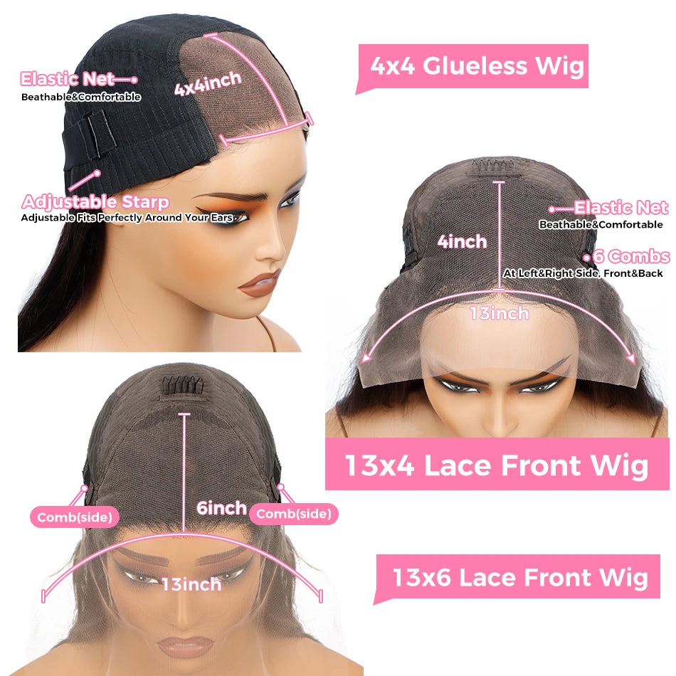 Yayo Body Wave Bob Wig 13x6 Transparent Lace Frontal Wig Brazilian Human Hair  180% Density - Yayo